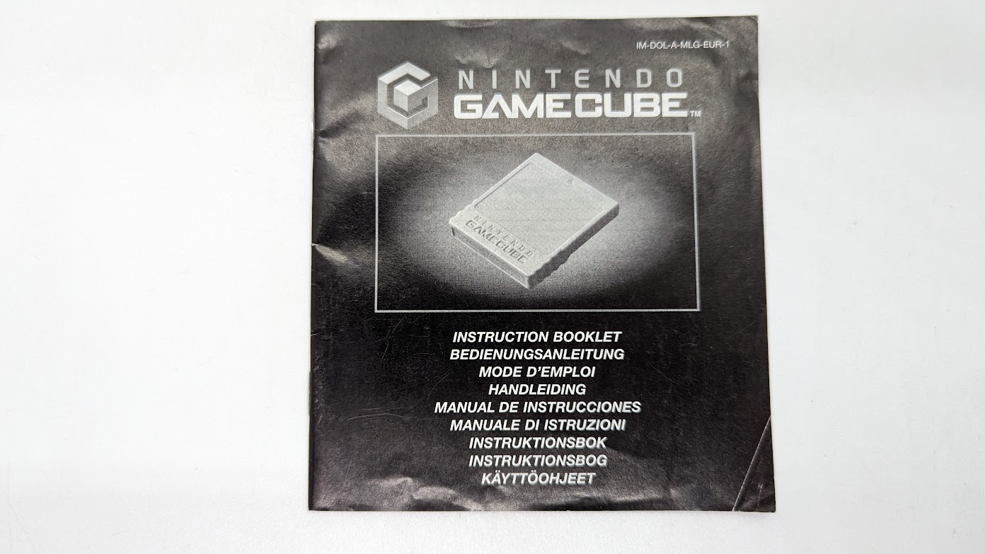 Notice - Carte Memoire (Gamecube) - Exclu Web – Matos and Games